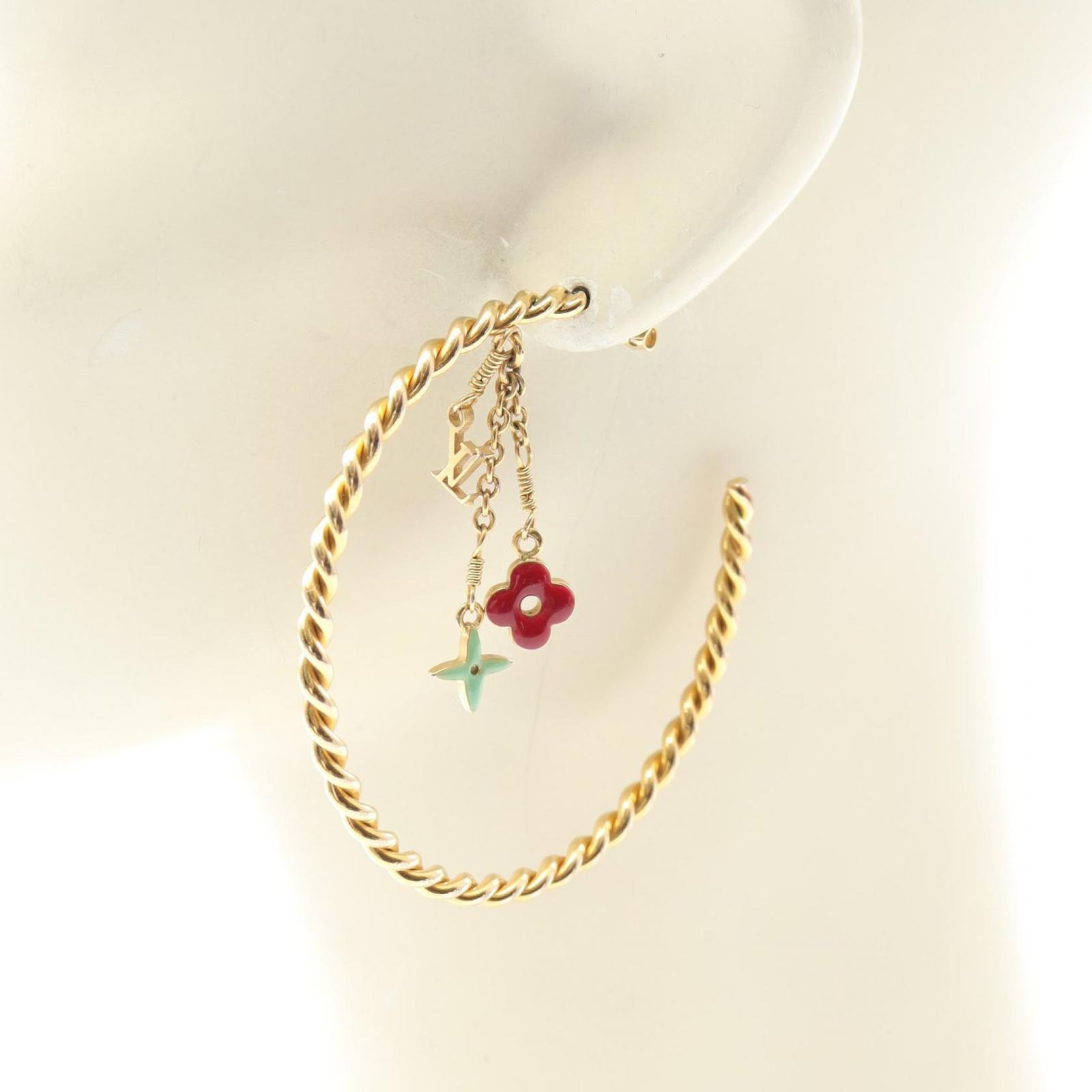 ルイ・ヴィトン LOUIS VUITTON ピアス クレオール スウィート