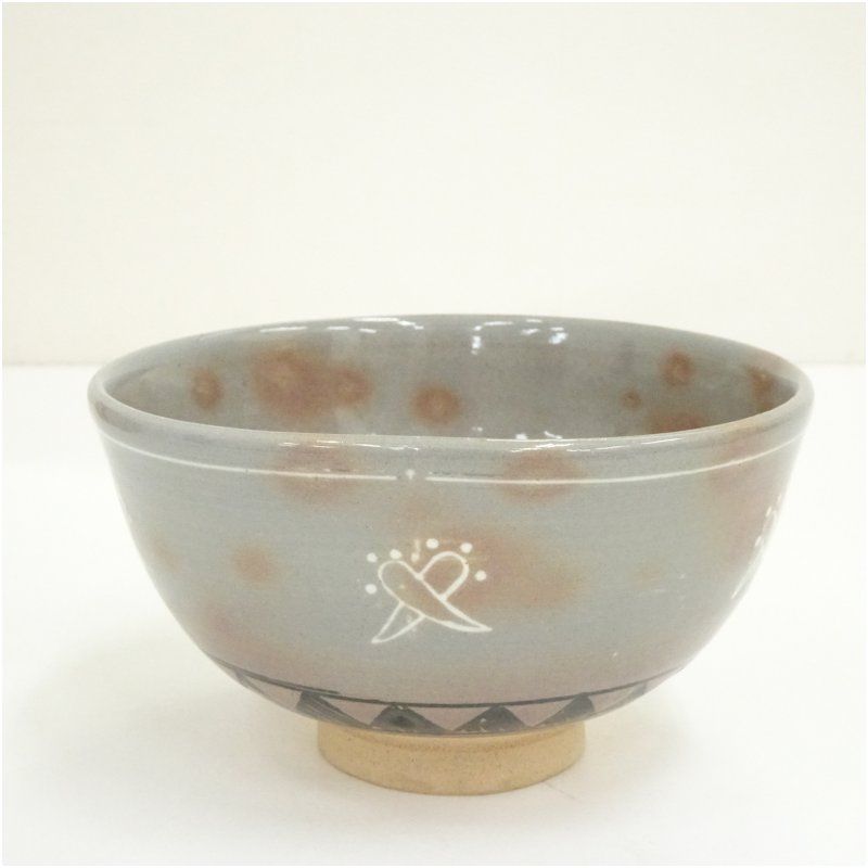 茶道具　駕洛窯造　三島　百ノ字小碗　数茶碗　六客　書付箱　M　R9352 茶道具 駕洛窯造 三島 百ノ字小碗 数茶碗 六客 書付箱 M R9352 茶道具