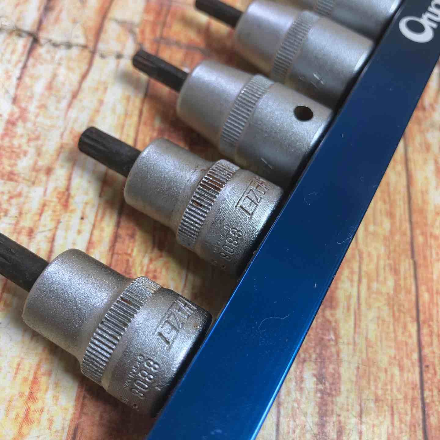 ▽HAZET 8808 XZN（トリプルスクエアー）3/8ドライバーソケットセット