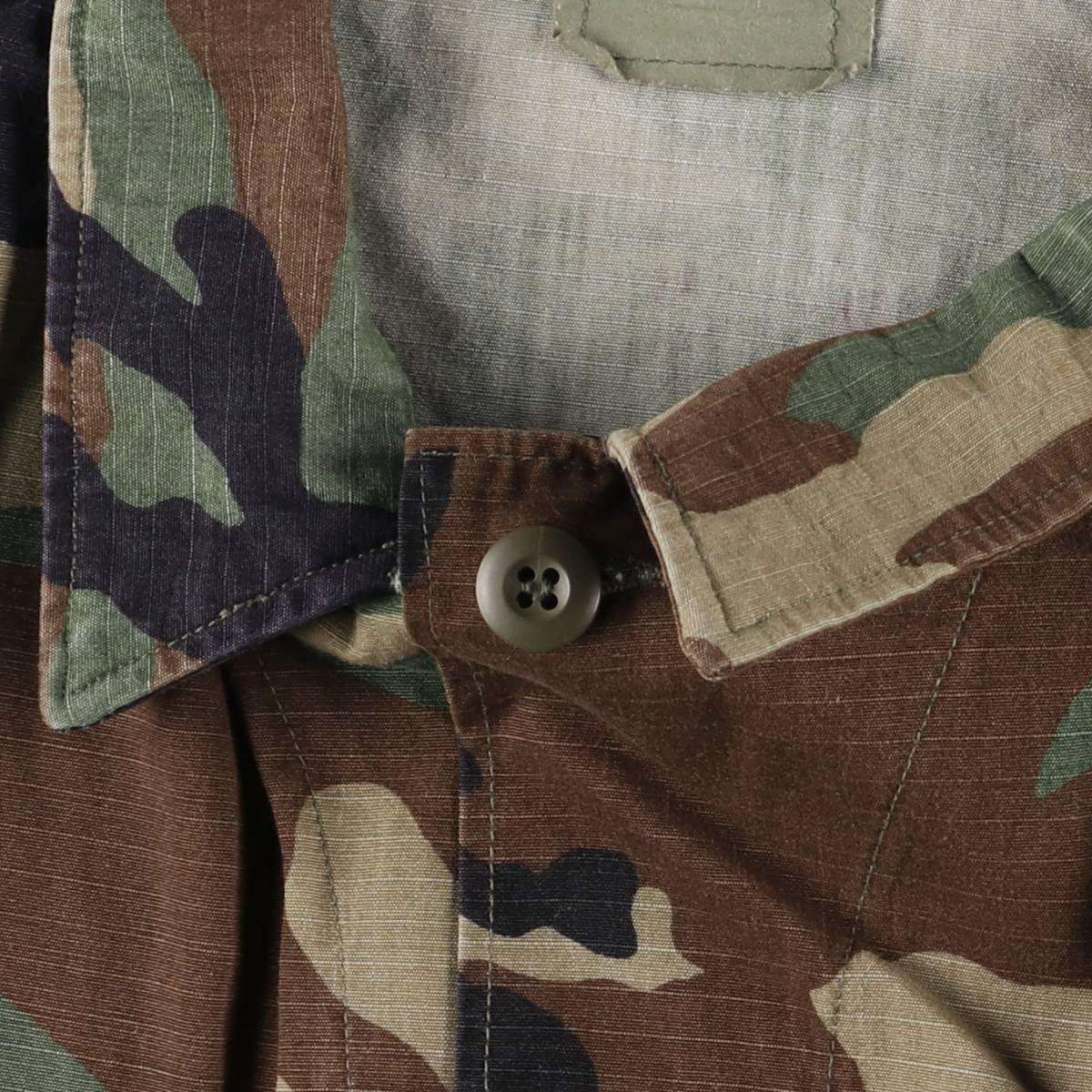 古着 90年代 米軍実品 迷彩柄 ウッドランドカモ リップストップ B.D.U