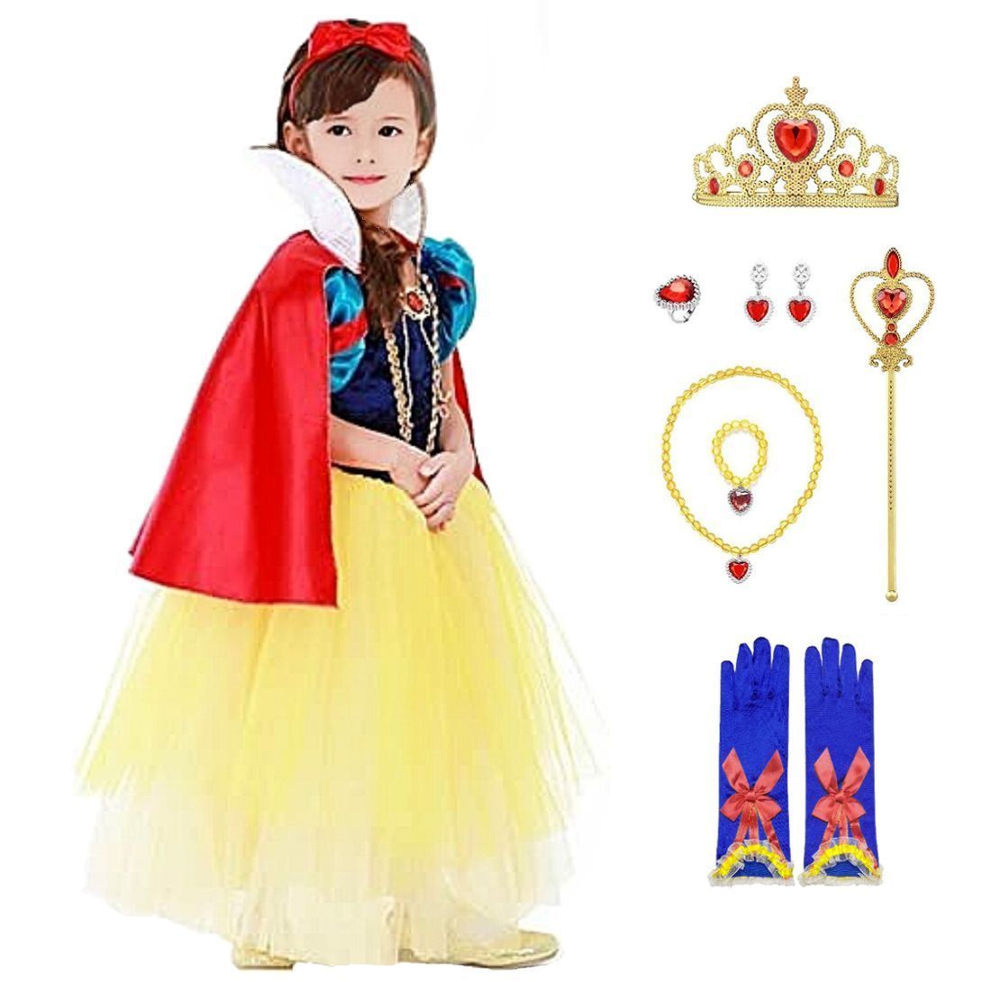 白雪姫 子供 ドレス コスチューム 衣装 超豪華10点セット 100～140cm