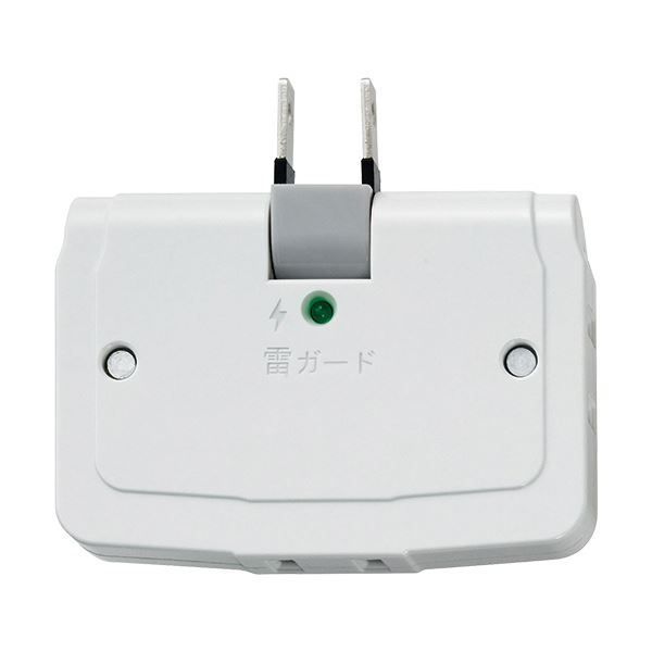 (まとめ) ELPA 耐雷サージ コーナータップA-360SB(W) 1個 