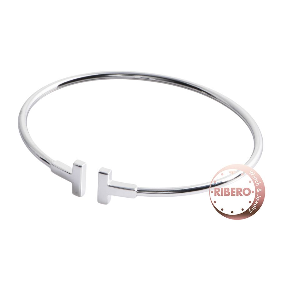 ティファニー　Tワイヤー　18KWGブレスレット　未使用品 TIFFANY&Co. 美品 ティファニー T ワイヤー ブレスレット