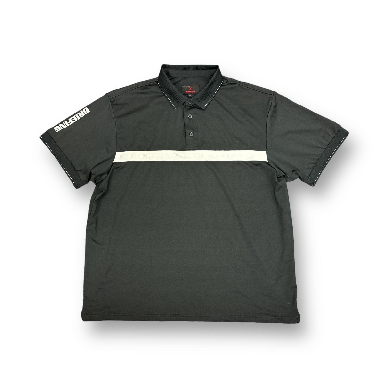 新品BRIEFING SLEEVE LOGO POLO RELAXED FIT