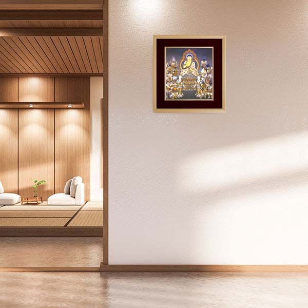楽天市場】☆ 仏画 色紙額 「普賢菩薩」 複製仏画 武藤純一／筆