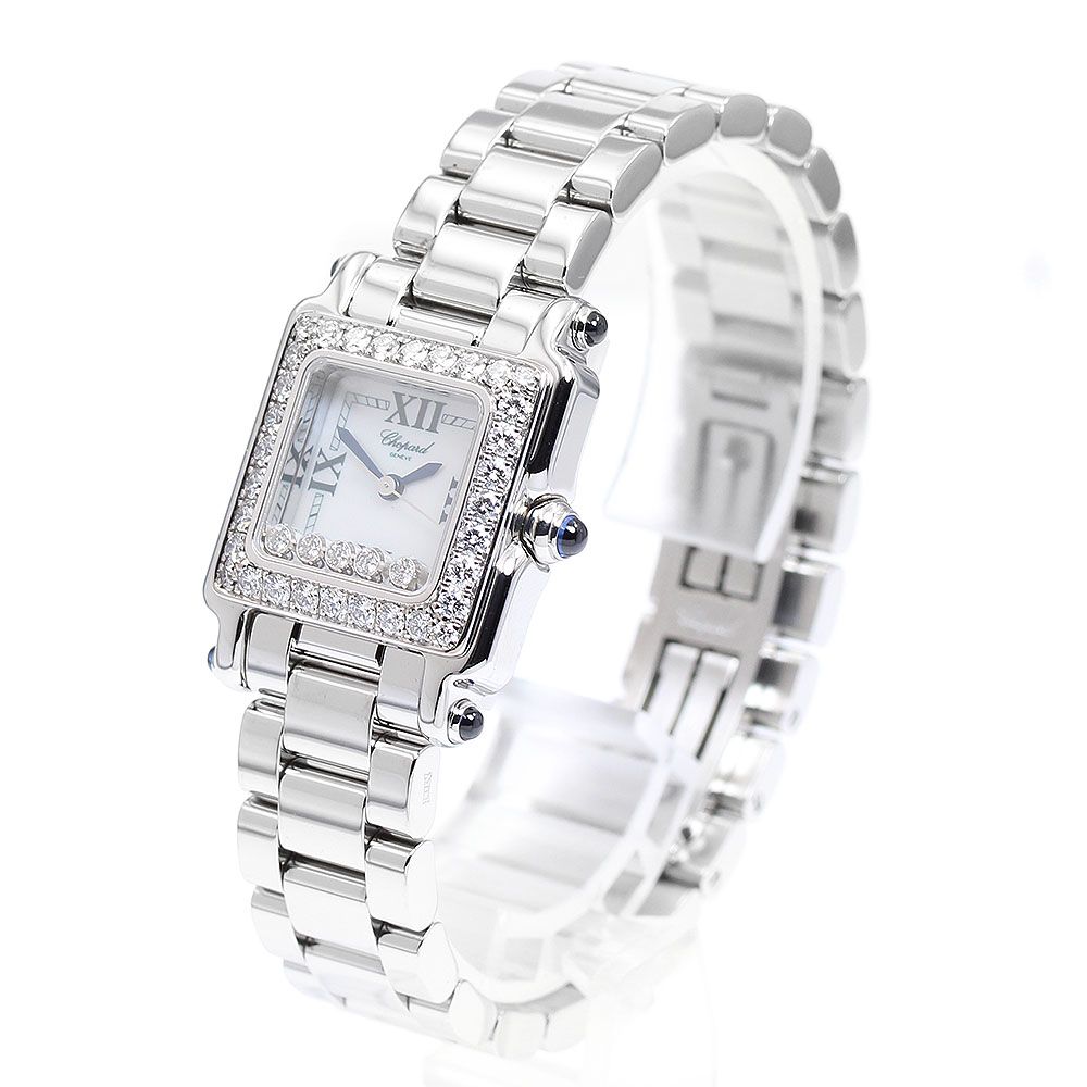 ショパール Chopard 227/8895-23/11 ハッピースポーツ ダイヤベゼル 5Pダイヤ クォーツ レディース 良品 _900412 Chopard（ショパール） Chopard 227/8895-23/11 ハッピースポーツ