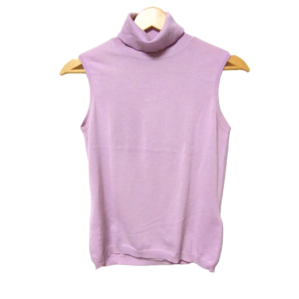 MALO マーロ ノースリーブカットソー サイズ42 L レディース - ライトパープル タートルネック|ニット