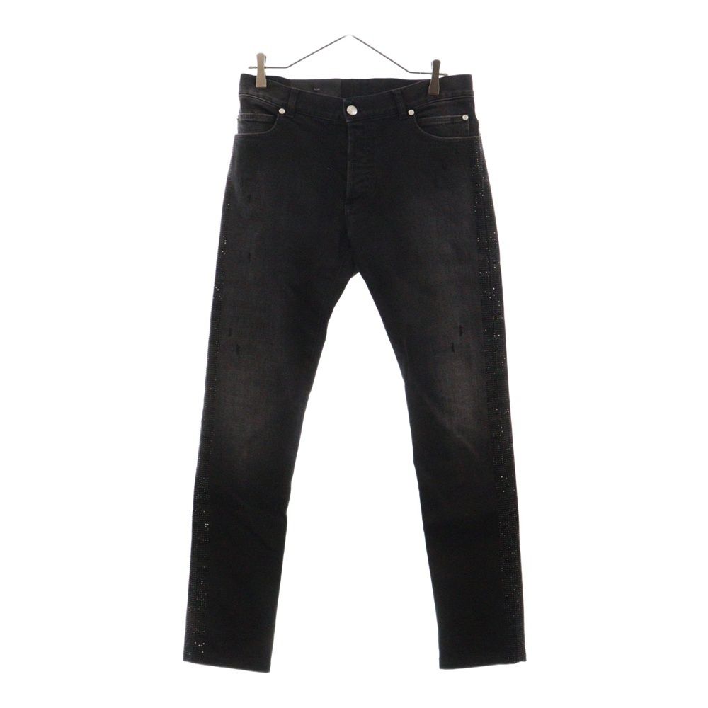 BALMAIN バルマン Side Rhinestone Denim Pants サイドライン