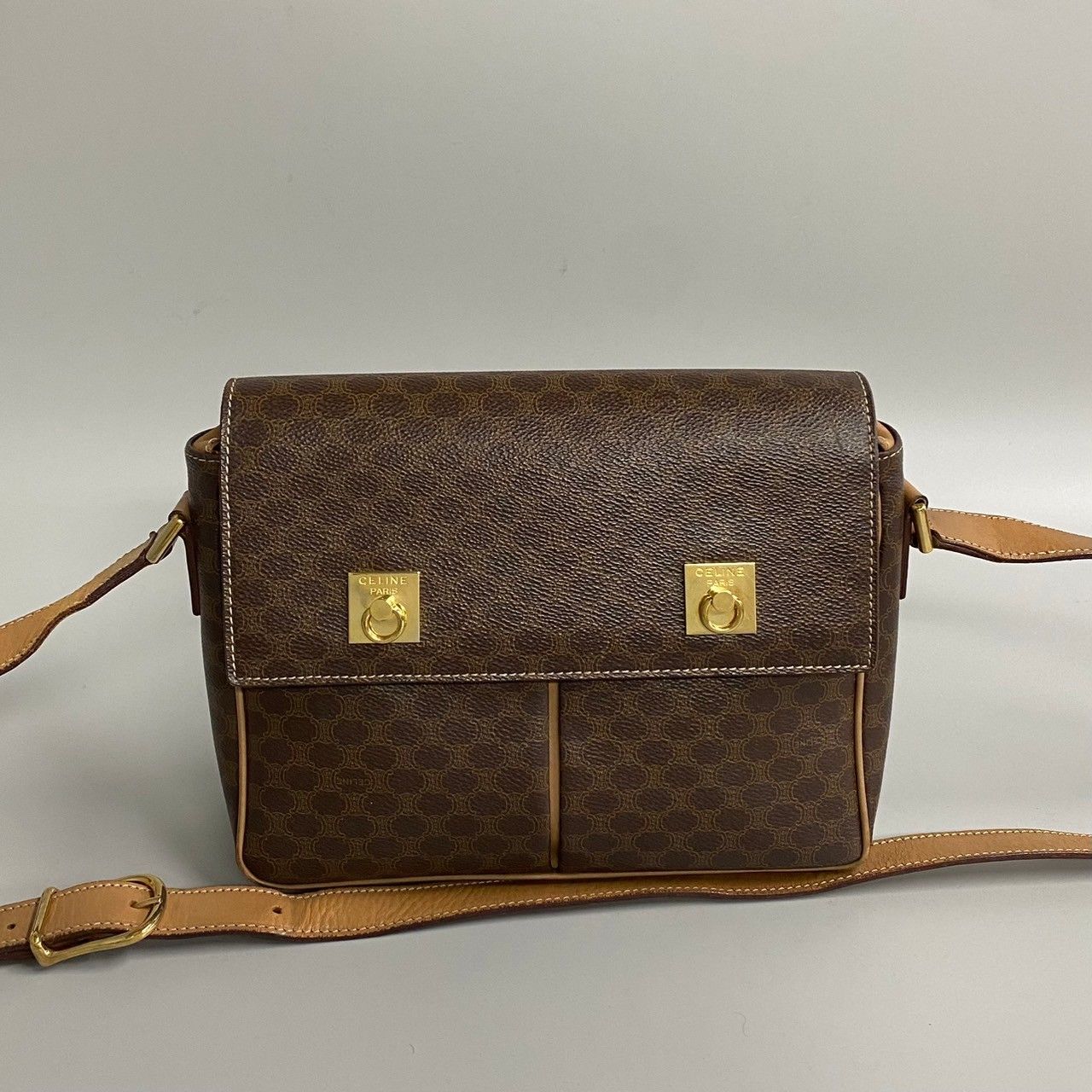 ⭐️CELINE セリーヌ マカダム柄 ショルダーバッグ メッセンジャー 
