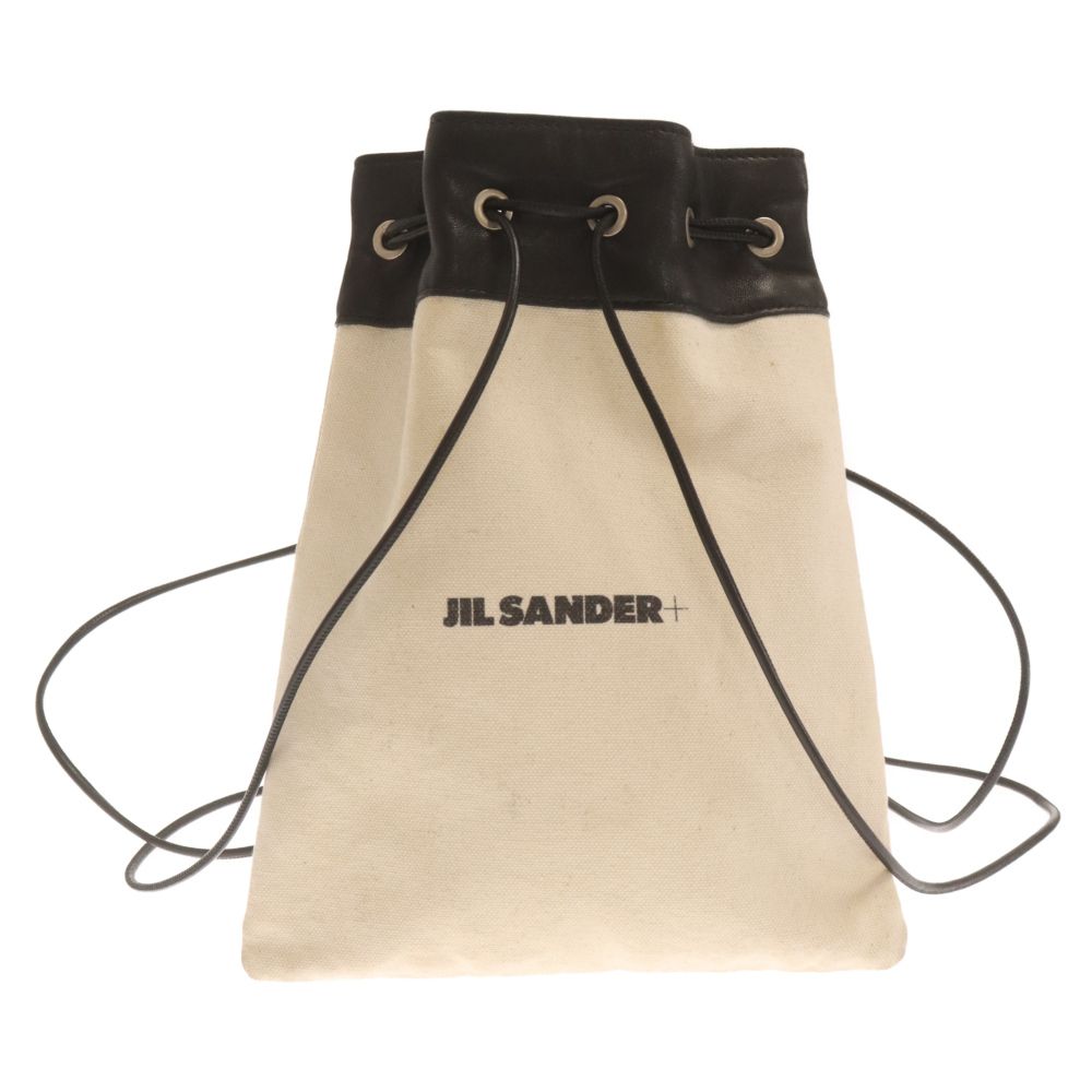 ジルサンダー JIL SANDER ドローストリングバッグ ブラック JIL SANDER◇ムートンファー⁄ドローストリング⁄巾着⁄ショルダーバッグ