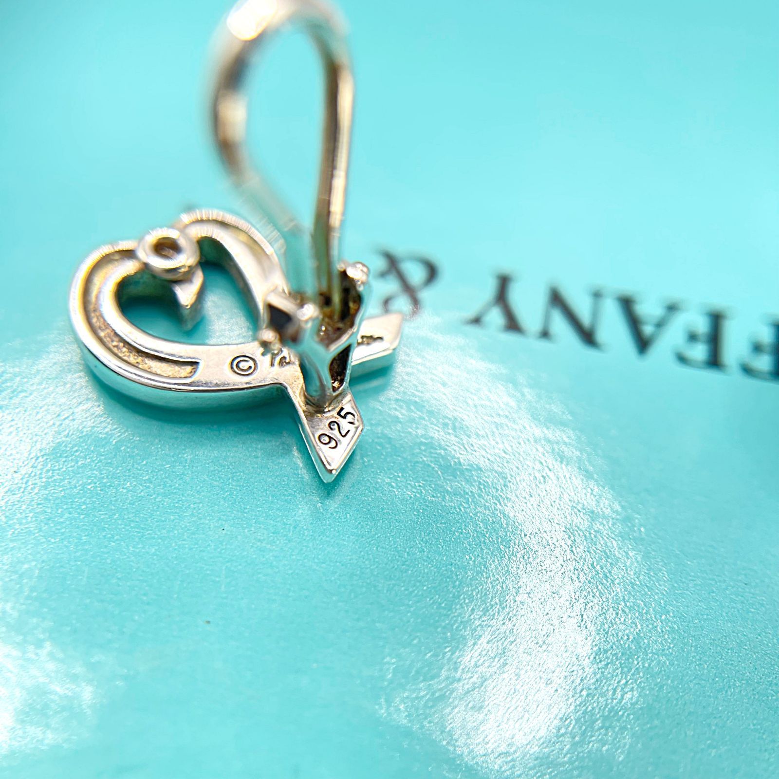 美品 ティファニー ラビングハート ドロップ ピアス シルバー925 TIFFANY & CO ティファニー ラビングハートピアス ラヴィング