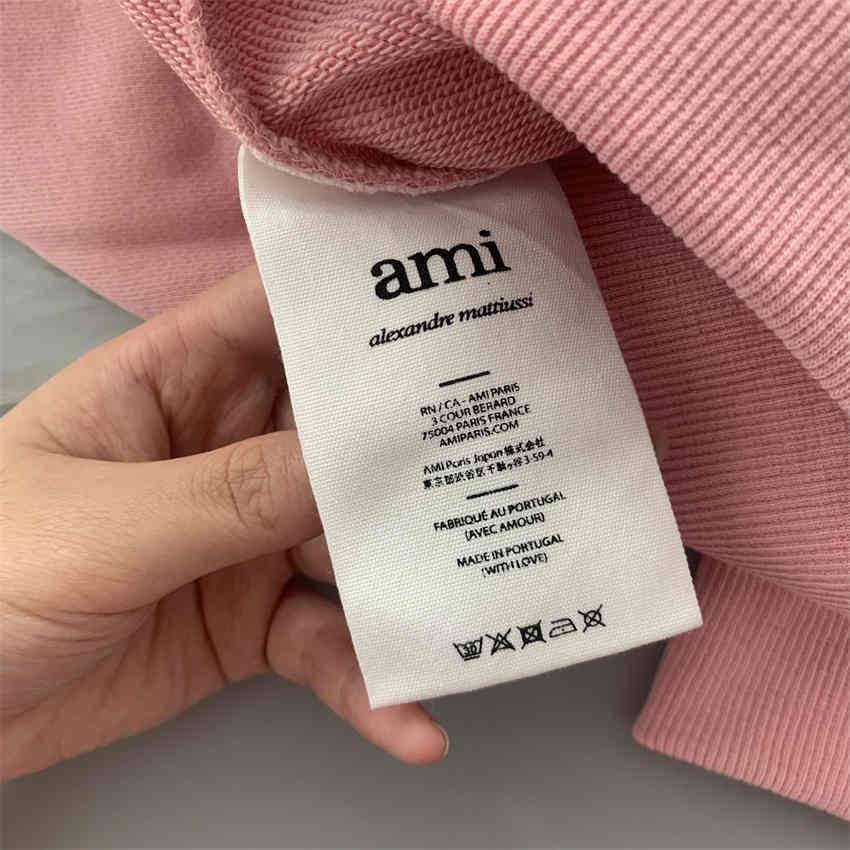 在庫有り 新品未使用タグ付き AMI PARIS アミパリ Tシャツ ピンク 