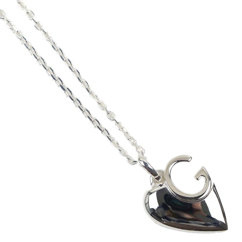 GUCCI - グッチ ハート G ネックレス シルバー925 【中古】の