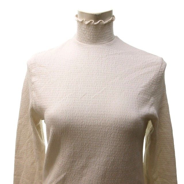 ライト WRYHT タグ付き 24SS SHIRRING BORDER TURTLE NECK TOP