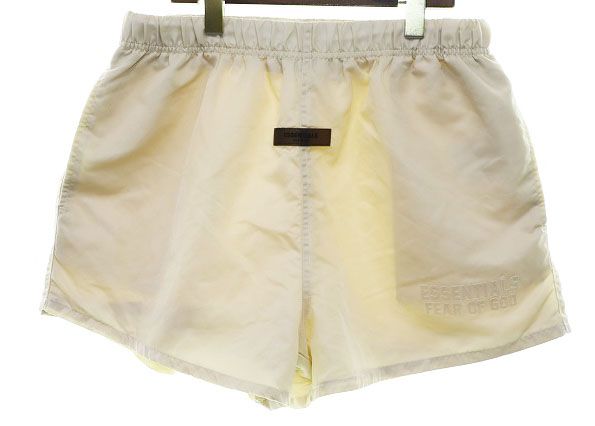 エフオージー エッセンシャルズ FOG ESSENTIALS NYLON RUNNING SHORTS BEIGE M ナイロン ランニング ショーツ ショート パンツ ベージュ ブランド古着ベクトル AA ●251021