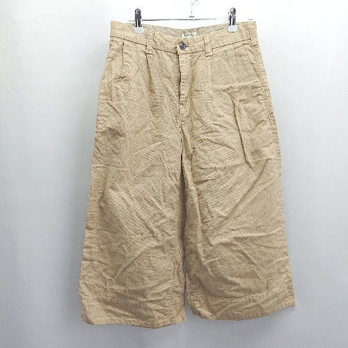◇ Θ DOMINGO ドミンゴ クロップドパンツ サイズS ベージュ ◇ Θ DOMINGO ドミンゴ クロップドパンツ サイズS ベージュ