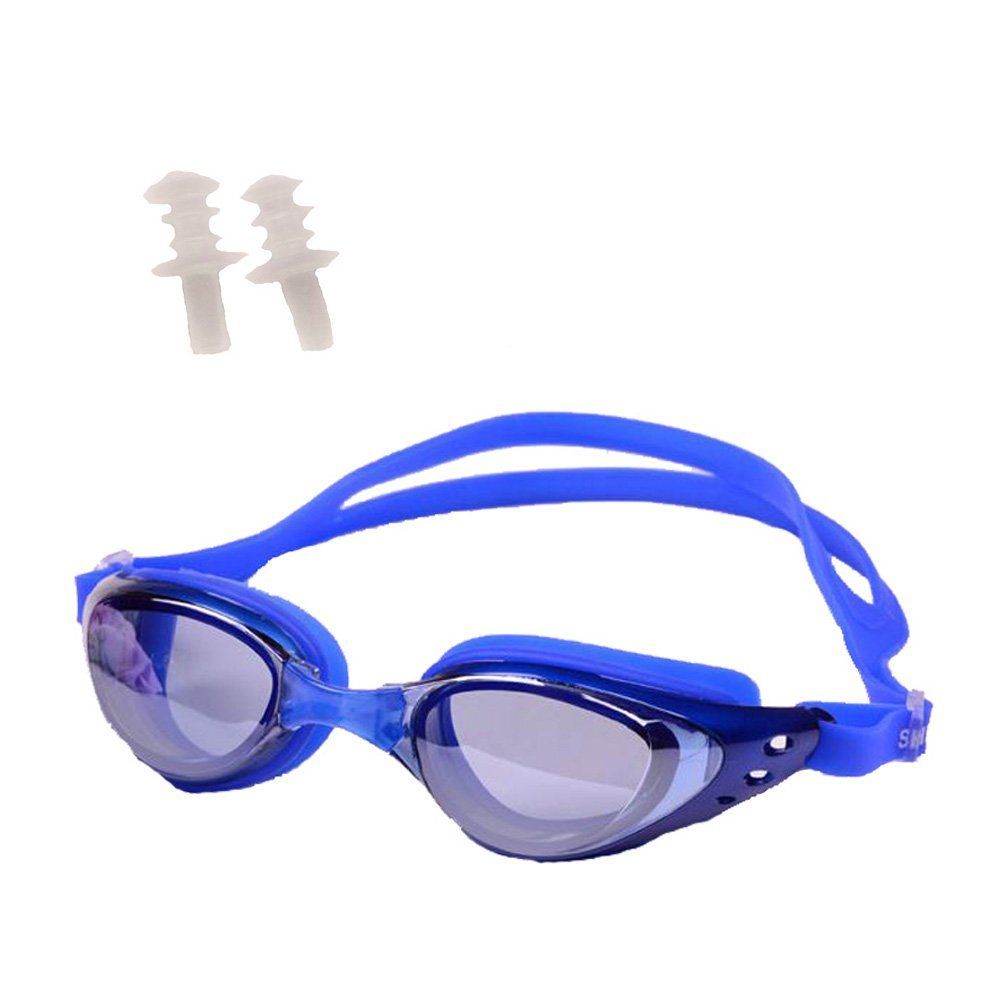 ル モード デ トア ミラーレンズ スイミングゴーグル 度付きもあり 耳栓 サイズ調整クリップ ケース付 大人 水泳 ミラー メンズ レディース スイミング ゴーグル メガネ 水中 フィットネス 水着 男性 競泳 UVカット くもり止め シリコン 女