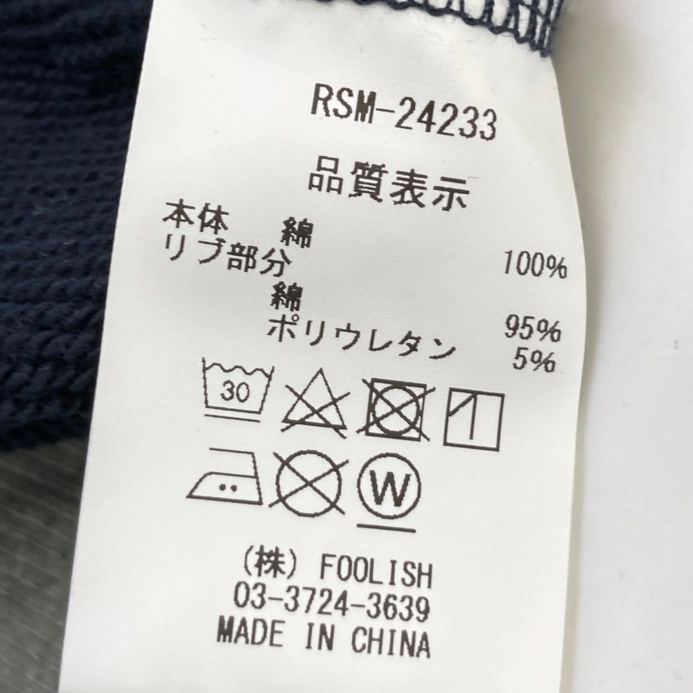サイズ：XL ROUGH&amp;SWELL ラフアンドスウェル 2023年モデル 裏起毛 スウェットパーカー カモノハシ  ネイビー系 [240101442772] ゴルフウェア メンズ ストスト サイズ：XL ROUGH&SWELL ラフアンドスウェル 2023年モデル 裏