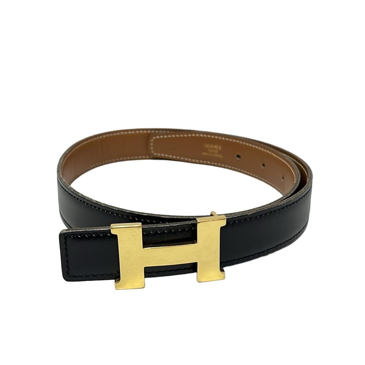 HERMES エルメス ベルト Hベルト 黒