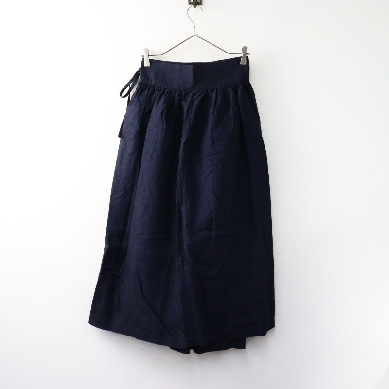 えみおわす　ラップスカート コットン×ウールのラップスカート｜えみおわす