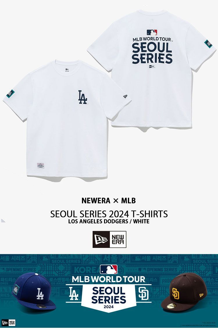 【新品/未使用】NEWERA MLB SEOUL SERIES T-SHIRTS LODDG WHITE ニューエラ ソウルシルーズ ドジャース 大谷翔平 ホワイト 14358745 XLサイズ XXLサイズ メンズ Tシャツ ティーシャツ 半袖