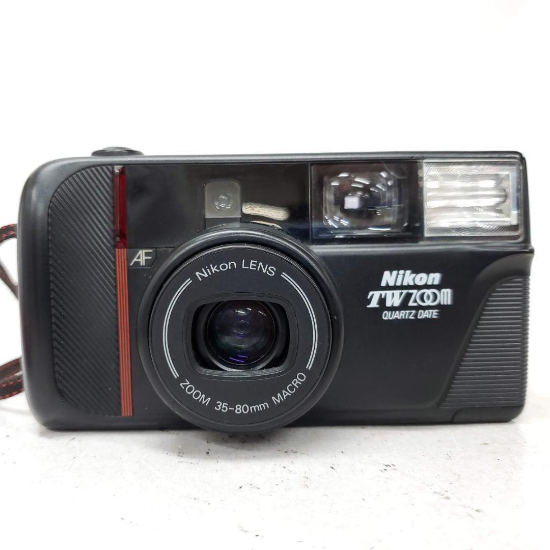 動作 済 Nikon TW ZOOM QUARTZ DATE F0821-22ID