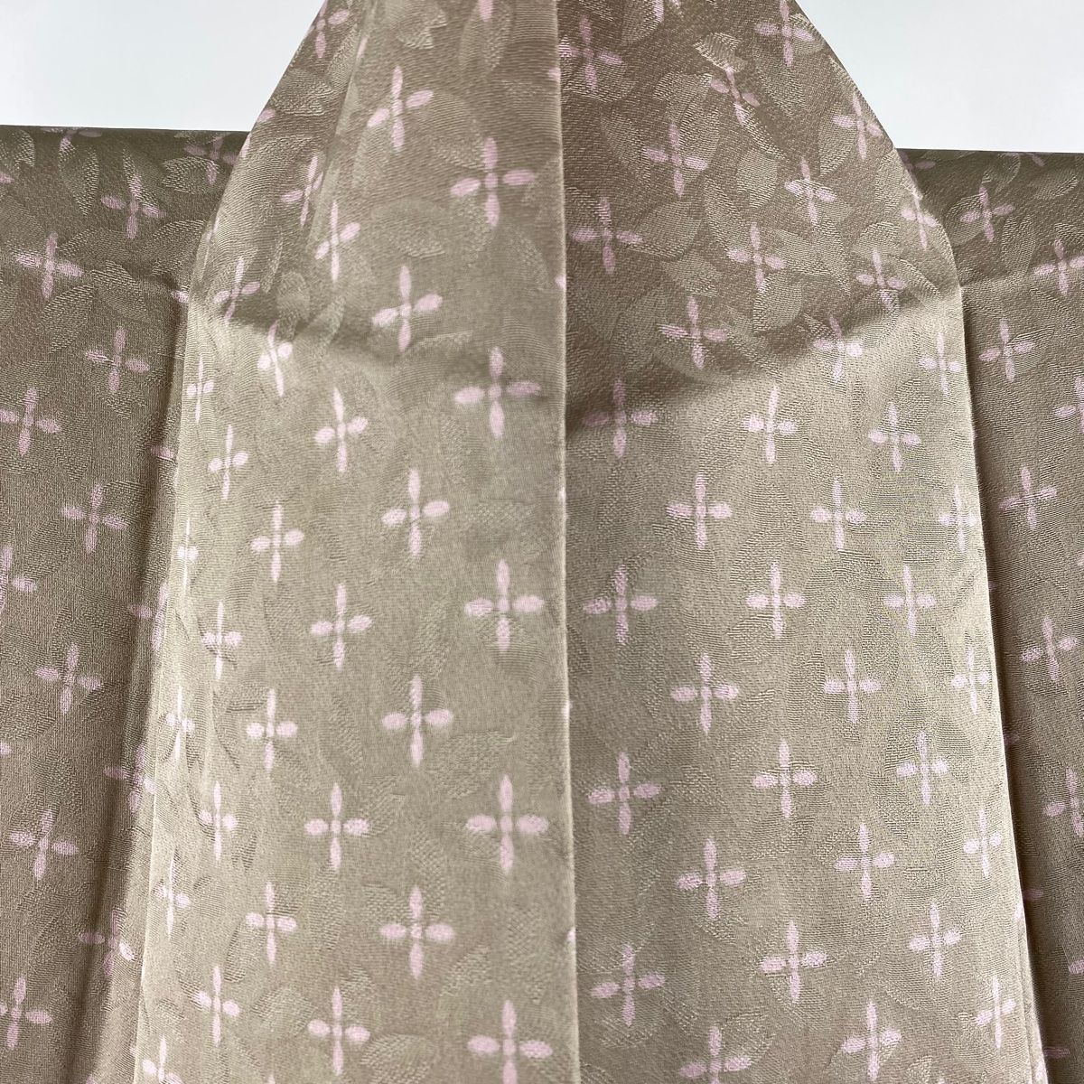 最安挑戦！ 小紋 身丈162.5cm 裄丈65cm 正絹 逸品 押し出そ 【中古  