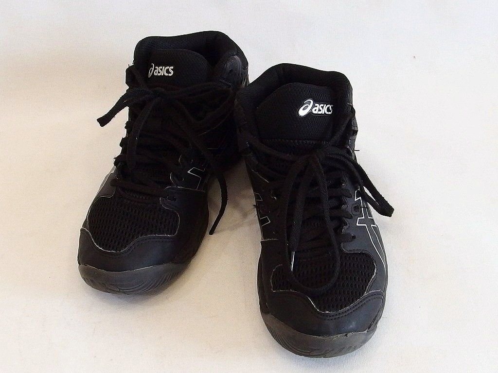 【214718】asics アシックス  DUNKSHOTダンクショット　バスケットシューズ　ジュニア  ・21.5 ブラック