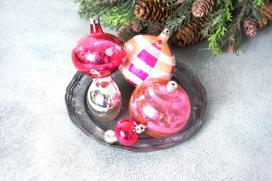 希少】ポーランド買付 アンティーク クリスマスオーナメント 吹き