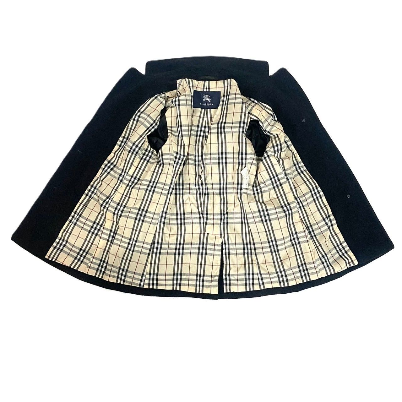 BURBERRY】FT214-561-08 サイズ 11 コート ブラック/黒 ウール/羊毛 