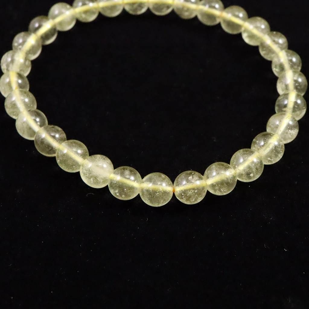 リビアングラス 6.5mm玉 ブレスレット 10.2g 榎本通商41268