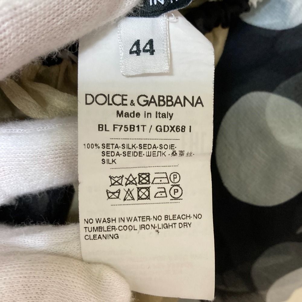 良品 DOLCE&GABBANA ドルチェアンドガッバーナ パネルドット シルク  