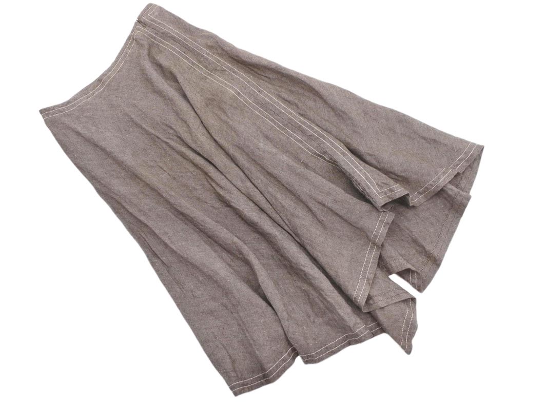 Max Mara マックスマーラ リネン100% アシンメトリー ロング