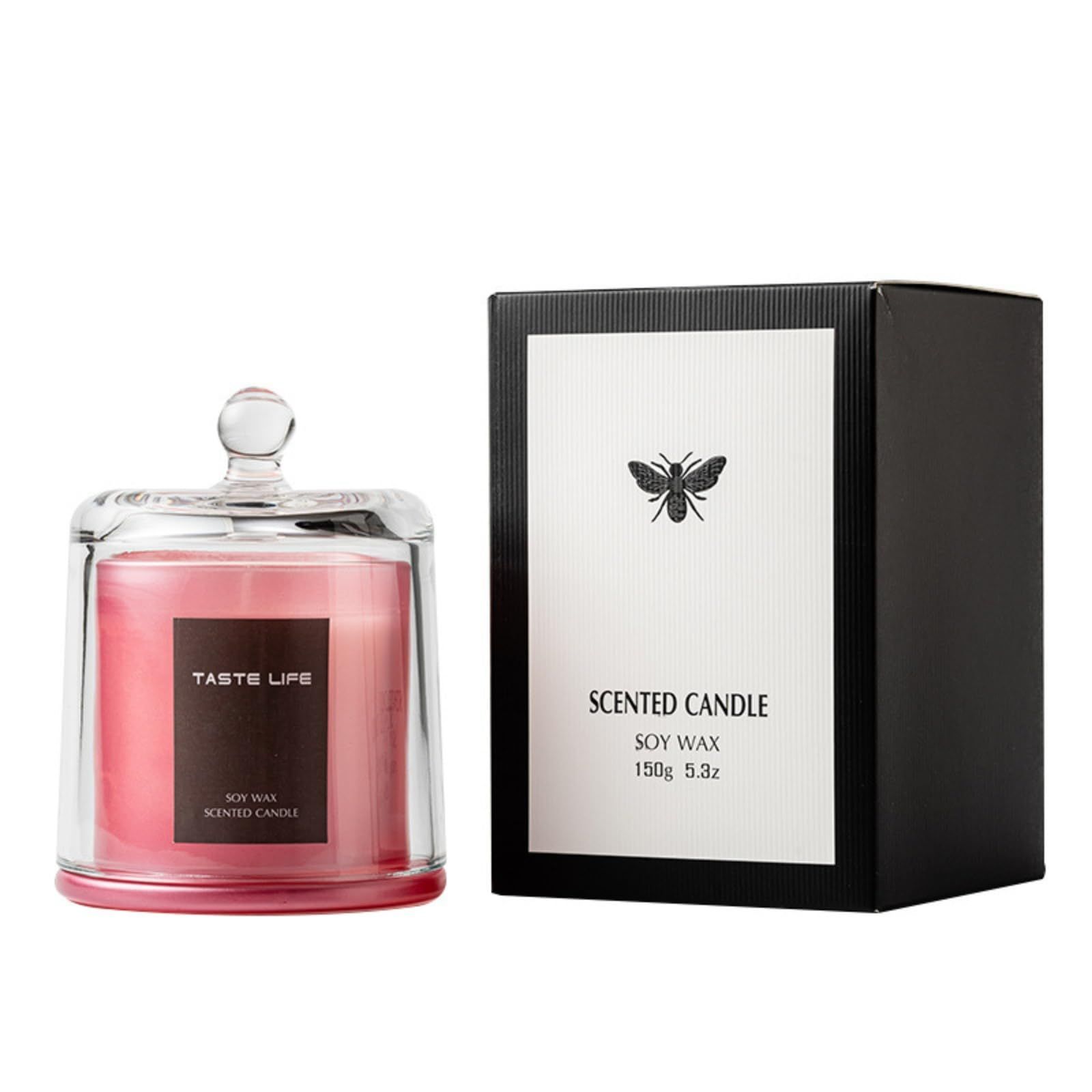 【特価商品】Miracle TQ アロマキャンドル，蓋付きゴールデンベルキャノピー，増粘ガラス瓶，植物性大豆ワックス、150グラム、燃焼時間約40時間、ホームギフト、友情という贈り物、スパ、ヨガ、創造的な装飾品、手作りのギフト、イングリッシュペアフリージアや他