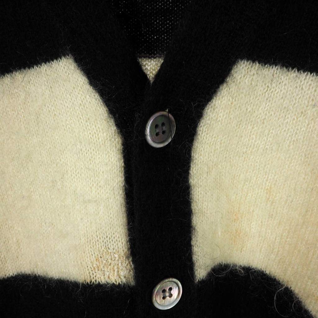 グッドイナフ GOODENOUGH MOHAIR LINE KNIT CARDIGAN モヘヤ ライン