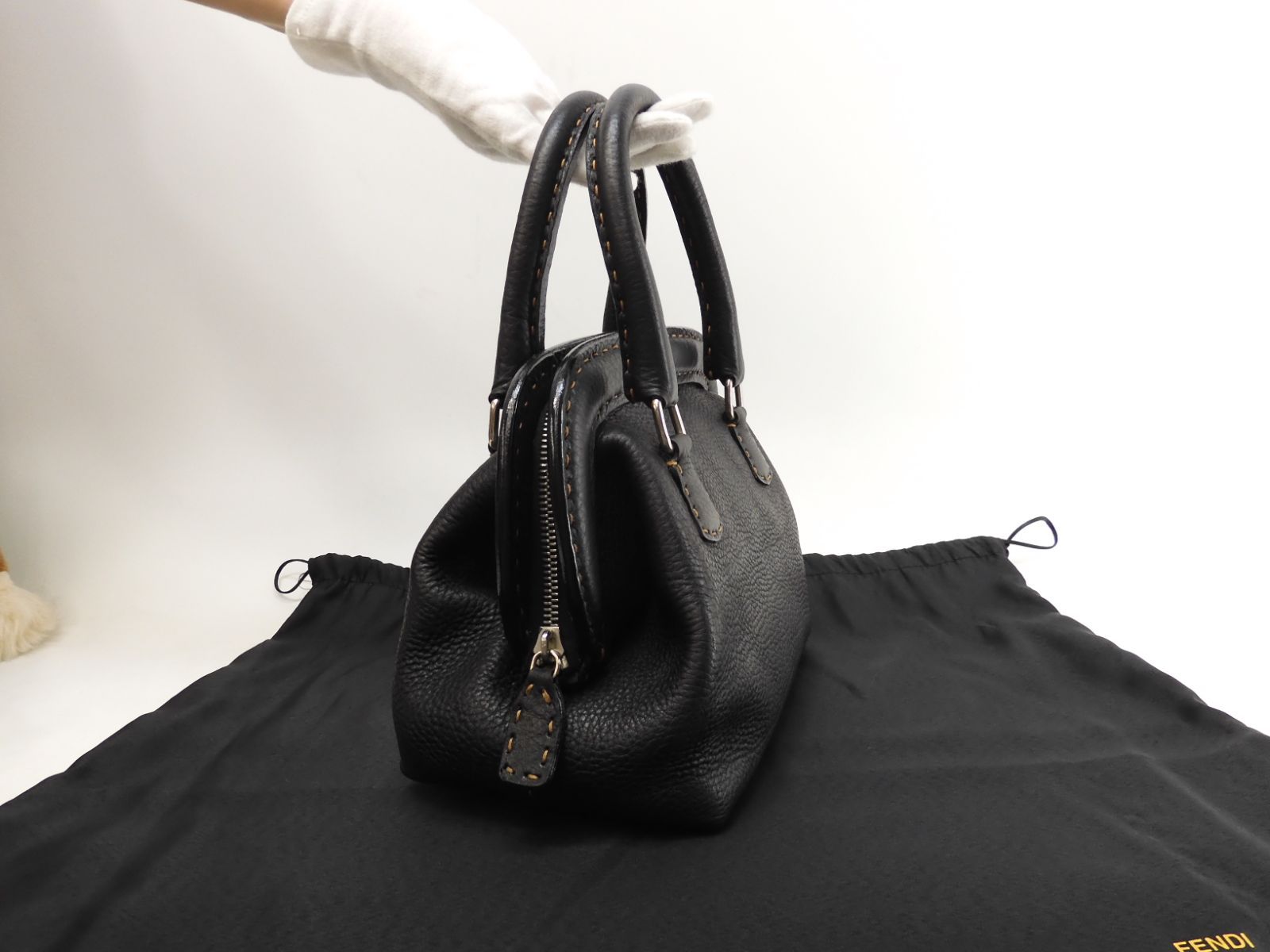 極希少】FENDI フェンディ セレリア ハンドバッグ ドクターズバッグ 
