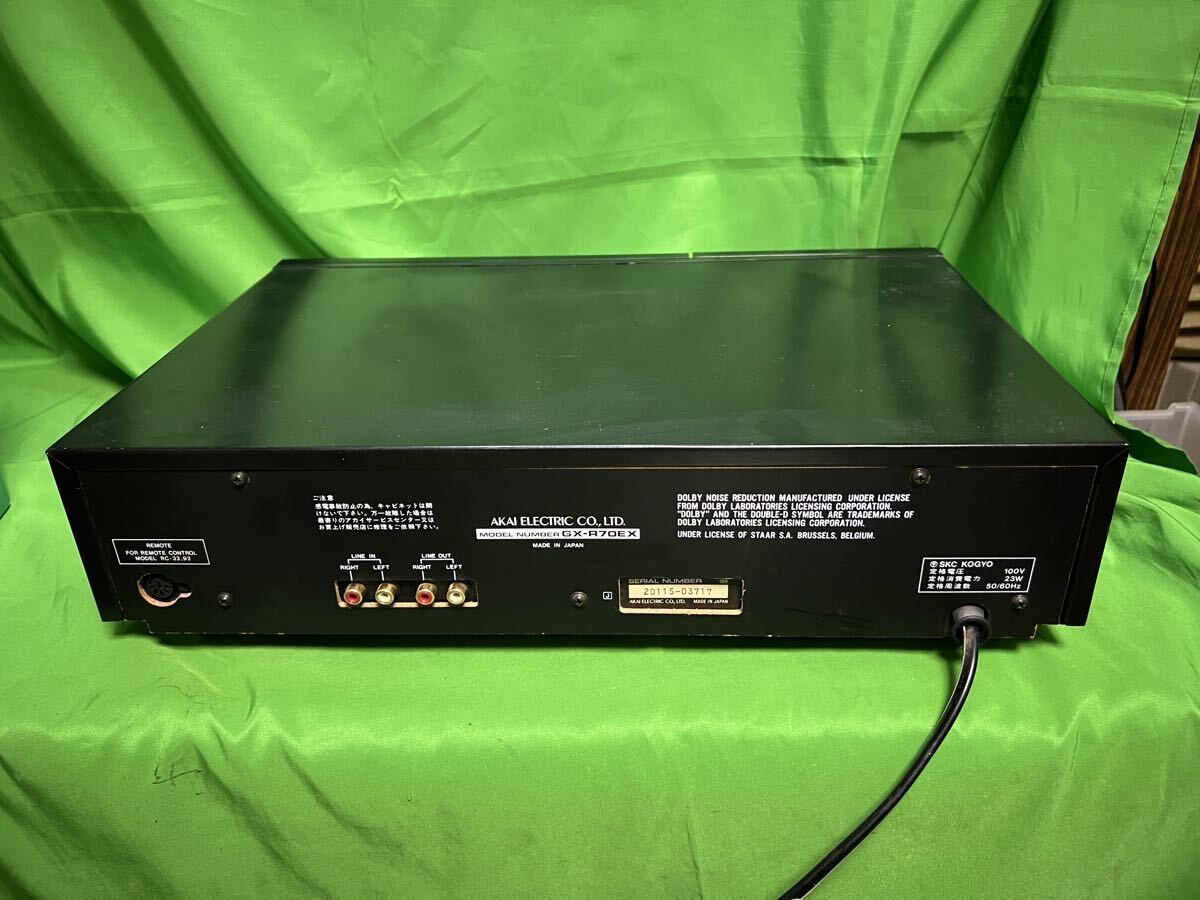  AKAI GX-R 70 EX カセットデッキ アカイ 通電 済 Y その他 プレーヤー