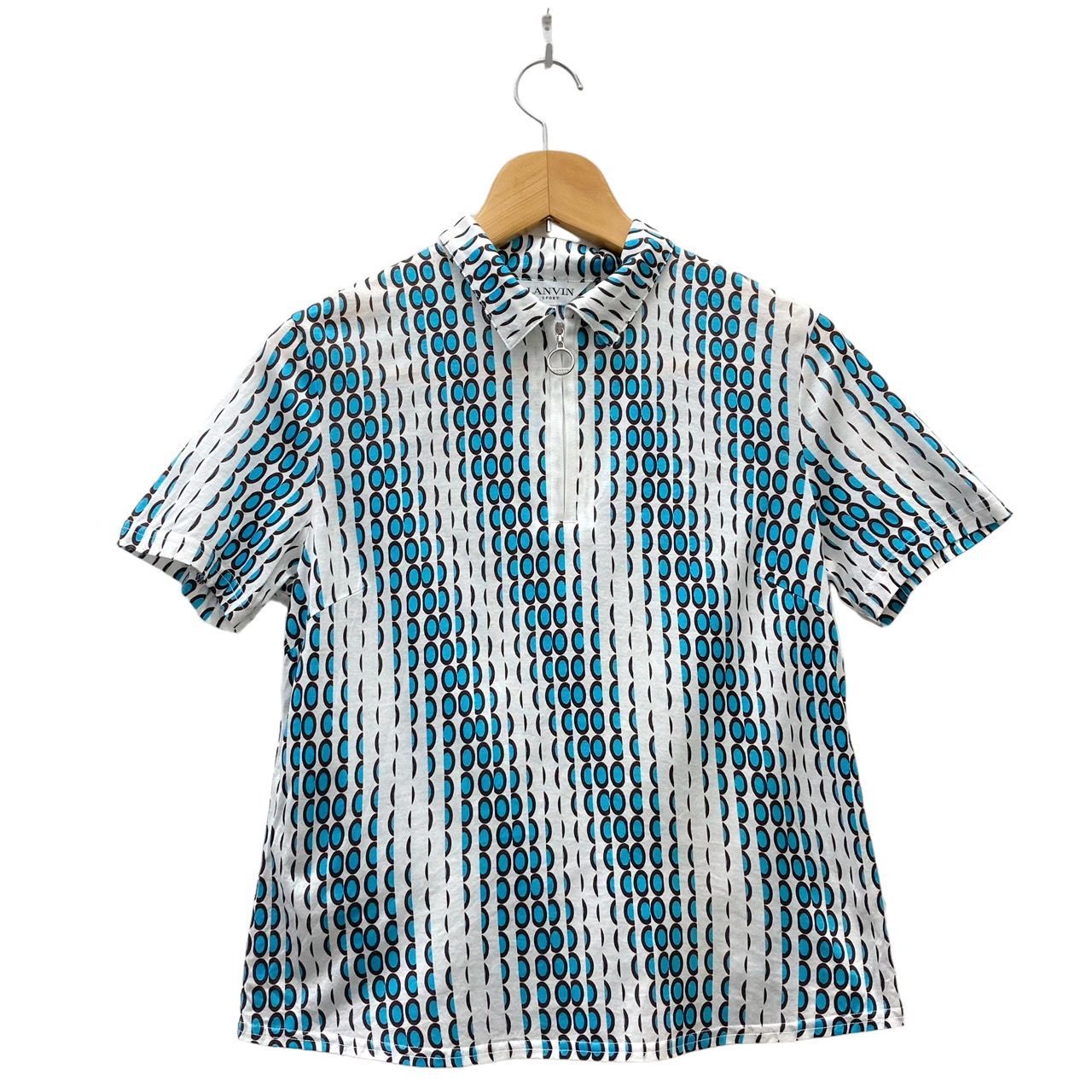 新品タグ付【LANVIN SPORT】レディース・ジップアップシャツ・サイズ40 LANVIN SPORT 公式 ランバン スポール ジップアップ 長袖シャツ