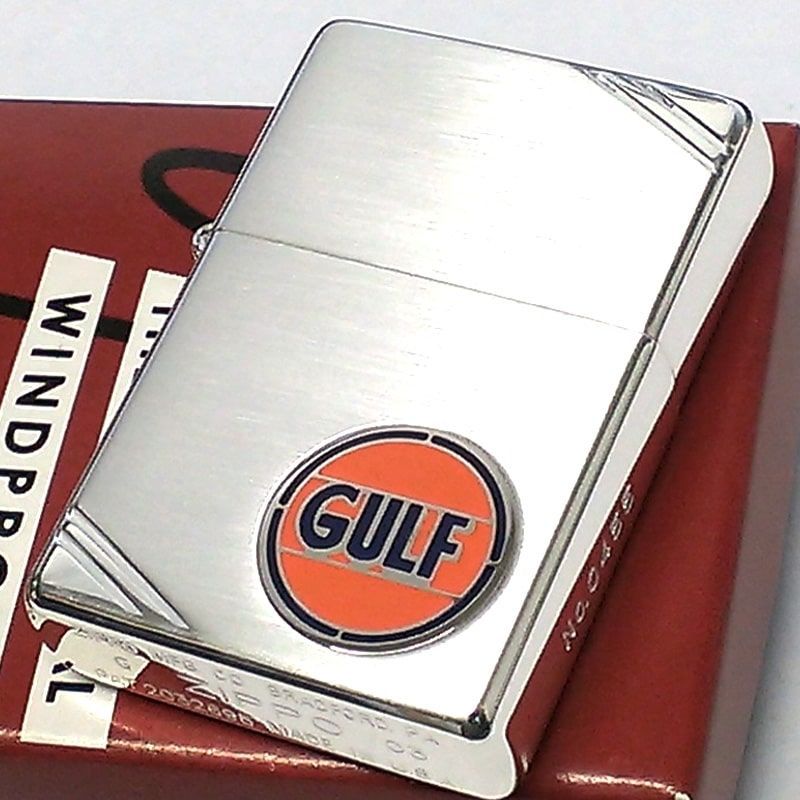 ZIPPO ライター GULF 1937レプリカ フラットトップ レア ジッポ 
