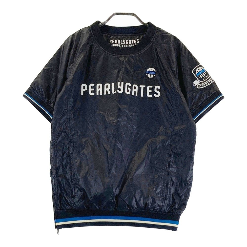 サイズ：4 PEARLY GATES パーリーゲイツ  中綿 半袖スニードジャック　リバーシブル  ブラック系 [240101244517] ゴルフウェア メンズ ストスト