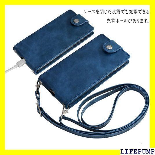 Galaxy A53 5G SC-53C doo SCG15 au用ケース カバー 手帳型 ハンドストラップ ショルダーストラップ付 縦型 下開き 充電ホール マグネットフラップLF-SC-53C-126-1 410