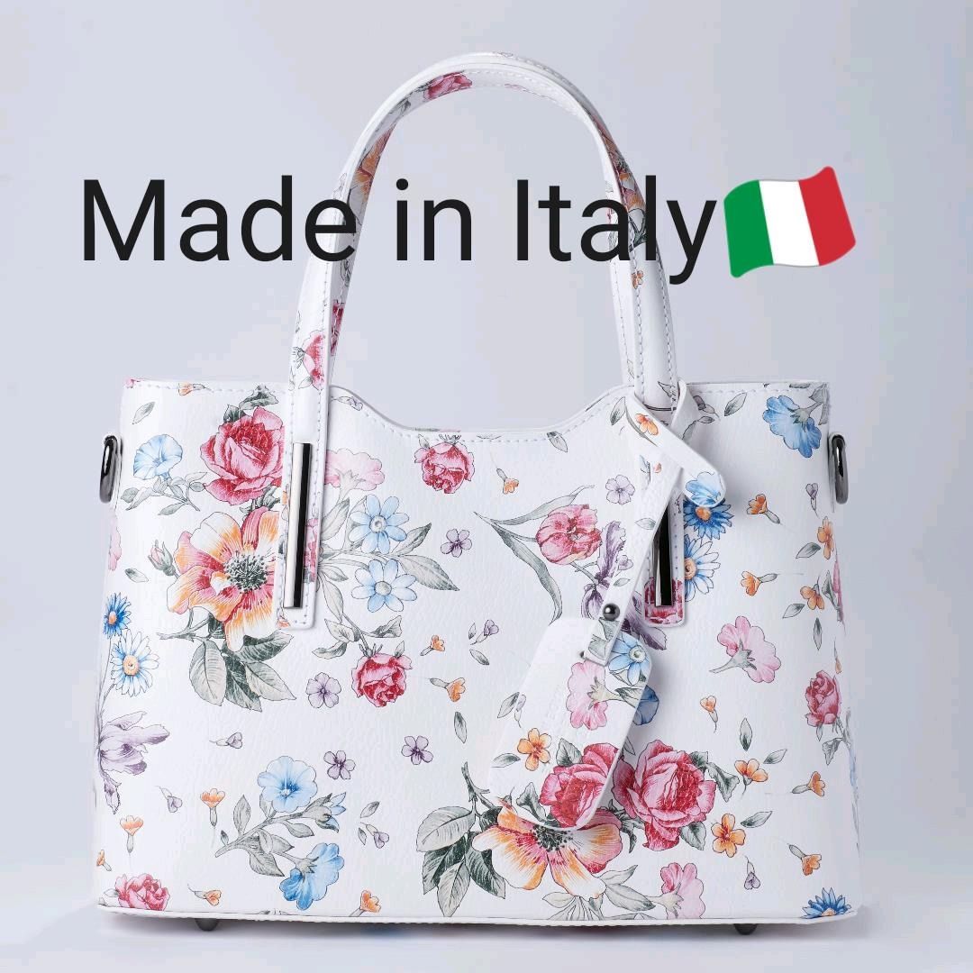 ハンドバッグ イタリア製 2WAY ショルダー レディース 本革 花柄 