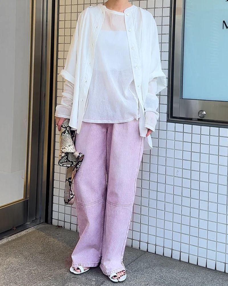 YENN イエン HIGH RISE TUCK WIDE ハイライズタックワイドパンツ