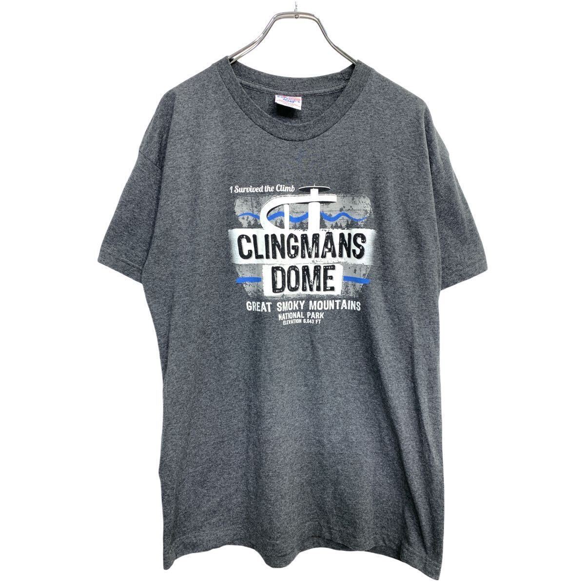 BAYSIDE'S 半袖 プリント Tシャツ Lサイズ ベイサイド グレー USA製 古着卸 アメリカ仕入 t2409-3186