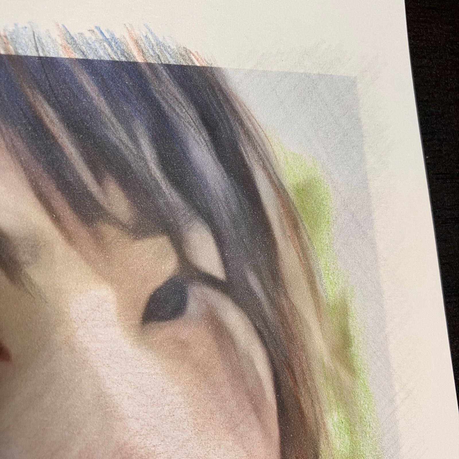 女優画20 額装品 額縁寸法32.7㎝×24.0㎝×1.5㎝ 定款付 京藤夏樹真作