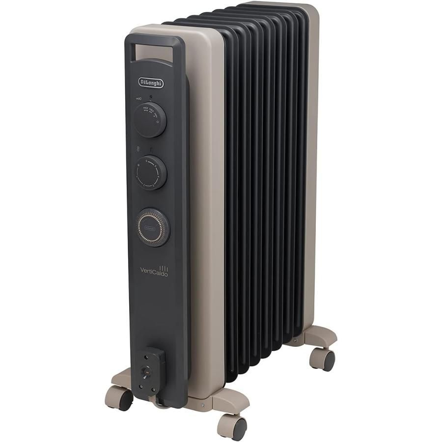 アウトレット De Longhi デロンギ オイルヒーター ヴェルティカルド RHJ21F0812-GY ゼロ風暖房 静音 乾燥しにくい 安全プラグ 8-10畳 正規品