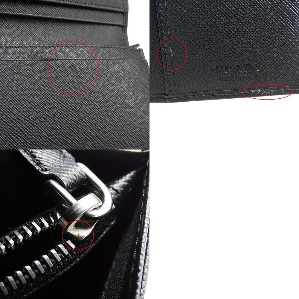 プラダ PRADA 財布 メンズ ブランド 長財布 サフィアーノ ブラック  