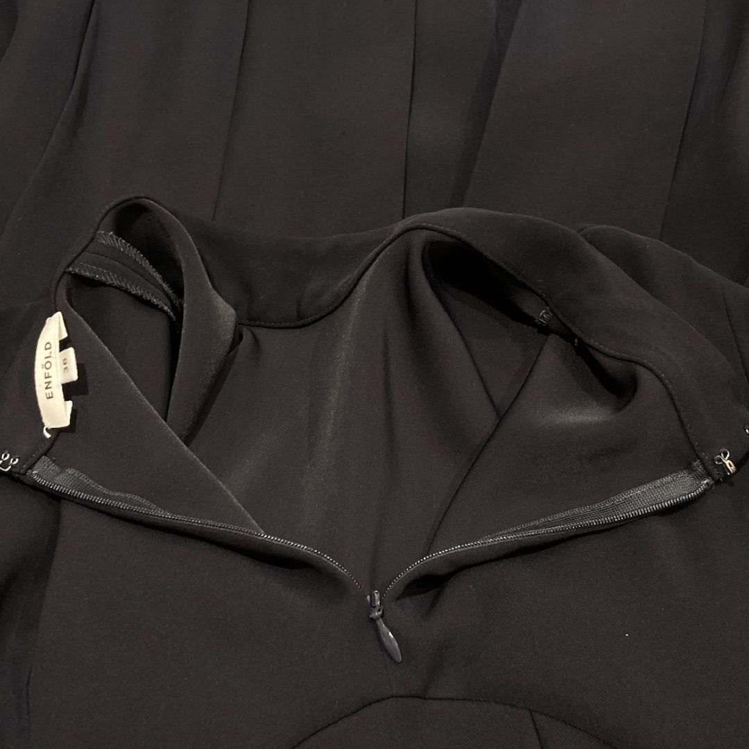ENFOLD エンフォルド BOX-PLEATS PULLOVER ボックスプリーツブラウス 