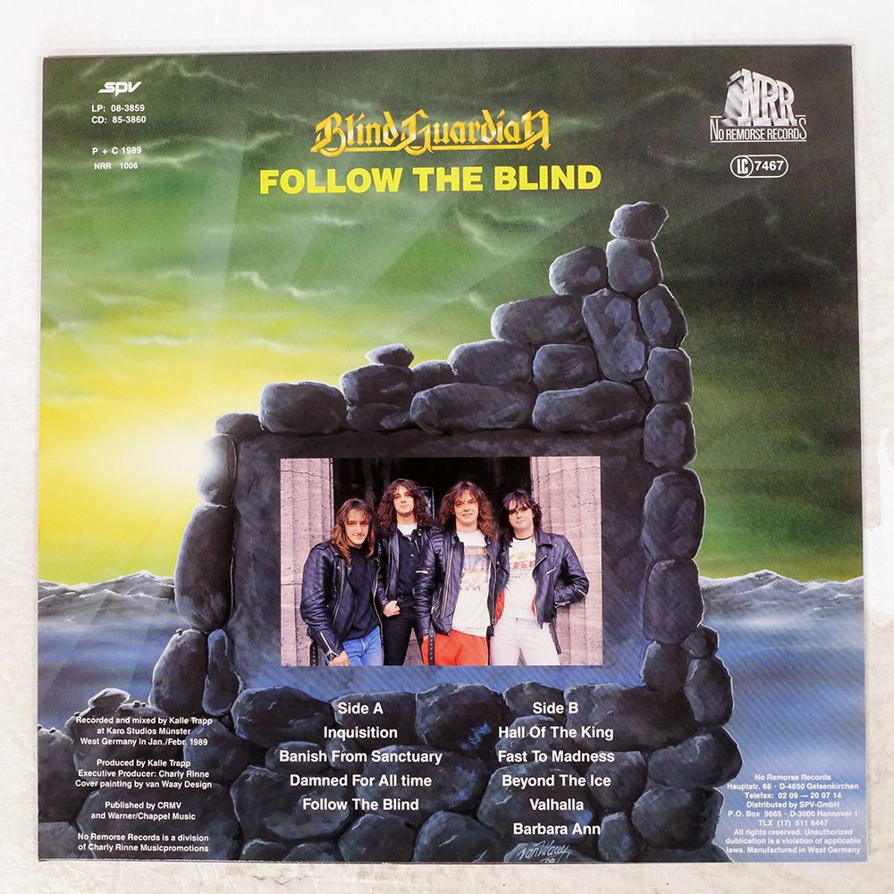 レコード Blind Guardian Follow The Blindドイツ盤レコード