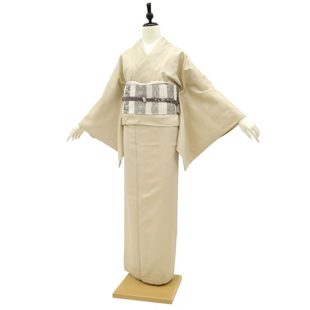 新古品】 御召 着物 袷 未使用 西陣 御召 正絹 きぬかけ 極鮫織